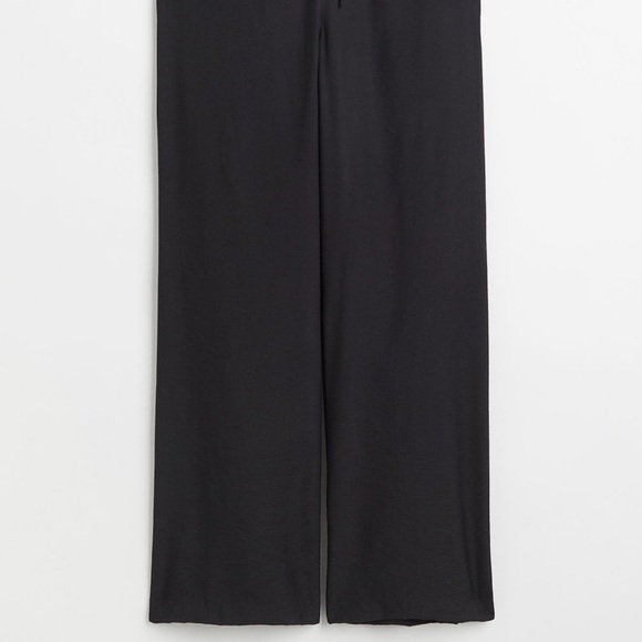 NWOT H&M wide-cut linen/satin pants - Picture 5 of 6